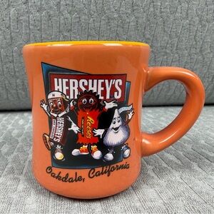 Vintage Hershey's Oakdale, California Orange Mug with Characters